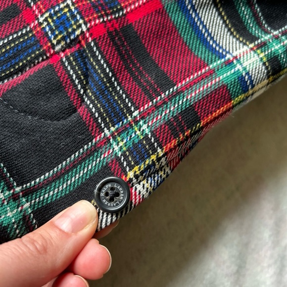 Lauren Ralph Lauren Womens M Plaid Toggle Jacket Faux Fur Collar Preppy NWT - Picture 12 of 16